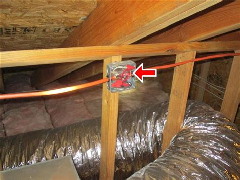 moving electrical panel junction box to attic|covering attic junction boxes.